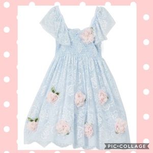🎉HPx2🎉Floral-Accent Smocked Dress